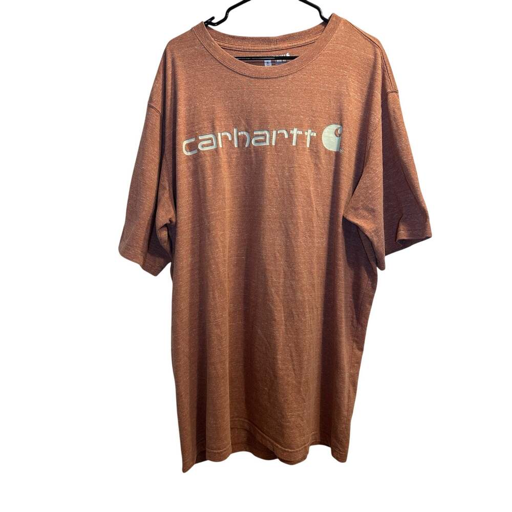 arhartt Men’s XL Tall Rust Heather Logo T-Shirt Loose Fit